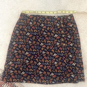 Madewell High Waisted Mini Skirt Blue Floral 00